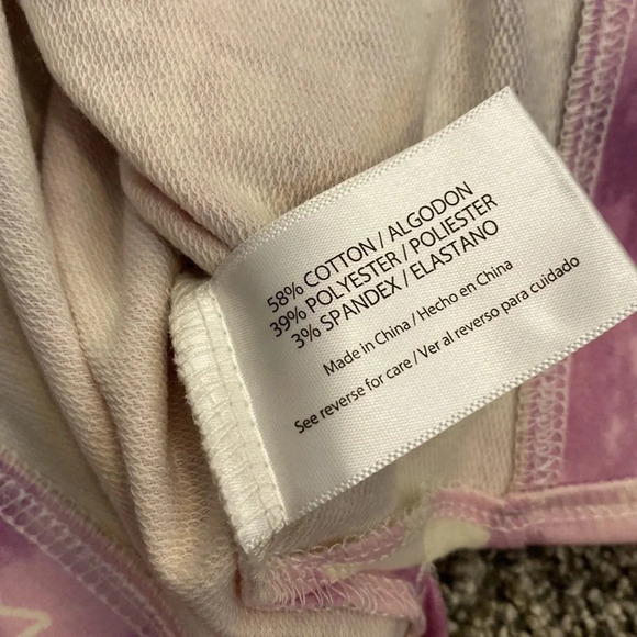 Wildfox Purple Tie-Dye Star Print Pullover Sweatshirt Medium - Picture 5 of 6